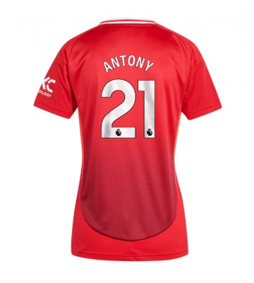 Manchester United Antony #21 Hemmatröja Kvinnor 2024-25 Kortärmad